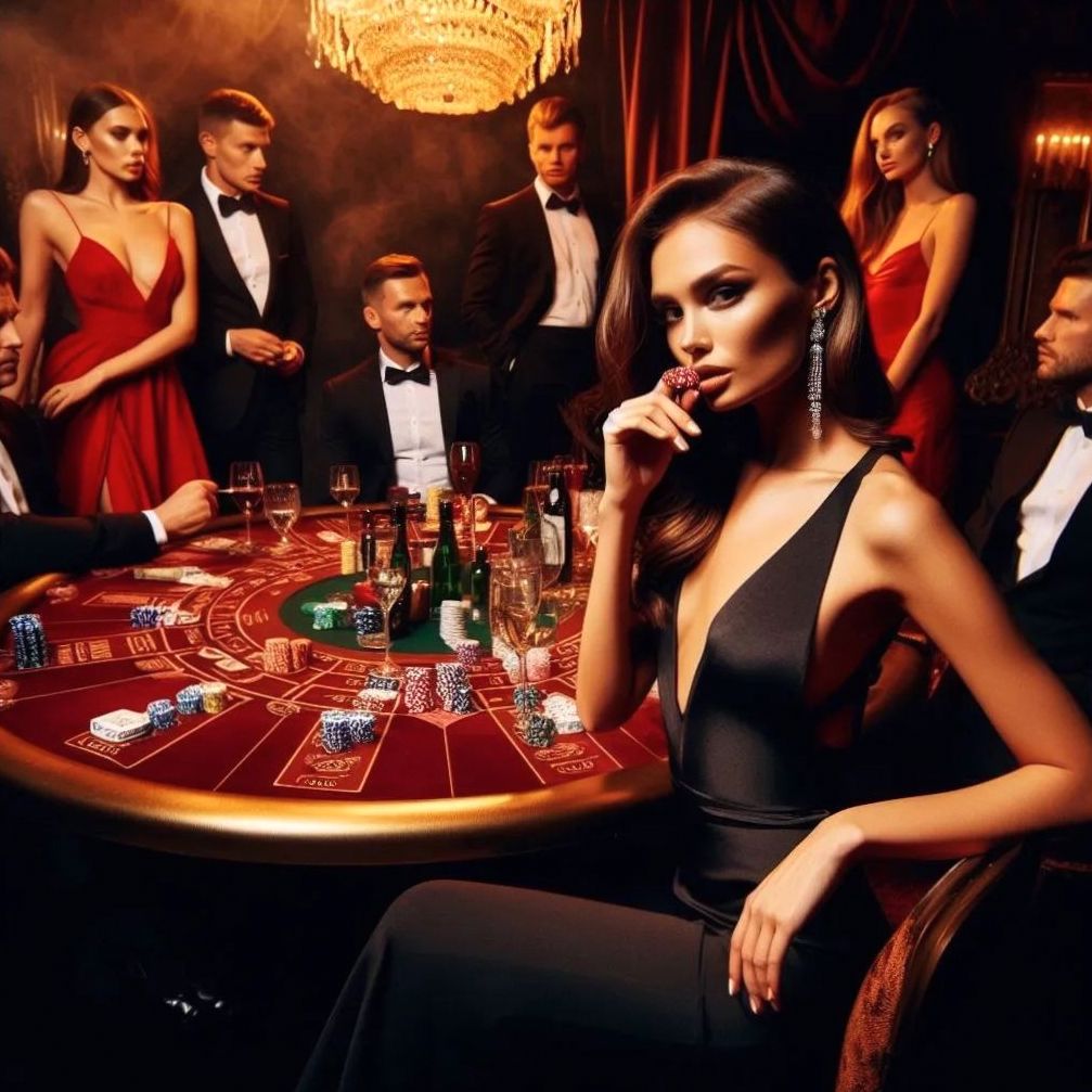 Elegant physical social game setup for a signature evening